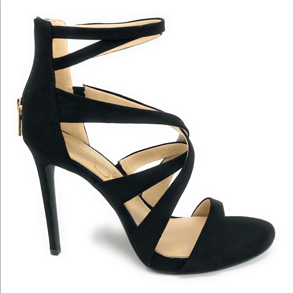 Jessica Simpson heels sandals black 8 NIB